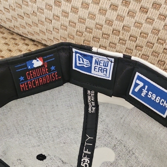 Authentic New Era 59fifty Los Angeles Dodgers Black Gray Camo Fitted Hat - Picture 6 of 8